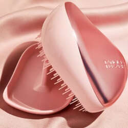 Tangle Teezer Compact Styler Pink Matte Chrome Saç Fırçası - Düz ve Kıvırcık Saçlar için Çanta Boy Tarak - 5