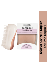 Tangle Teezer Compact Styler Rose Gold Ivory Kapaklı Saç Fırçası - Düz Kıvırcık Saçlar için Seyahat Boy Tarak - 5