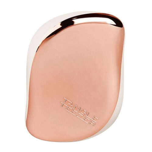 Tangle Teezer Compact Styler Rose Gold Ivory Kapaklı Saç Fırçası - Düz Kıvırcık Saçlar için Seyahat Boy Tarak - Tangle Teezer