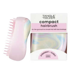 Tangle Teezer Compact StylerIce Cream Swirl Saç Fırçası - Düz ve Kıvırcık Saçlar için Seyahat ve Çanta Boy Tarak - 1