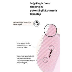 Tangle Teezer Compact StylerIce Cream Swirl Saç Fırçası - Düz ve Kıvırcık Saçlar için Seyahat ve Çanta Boy Tarak - 3