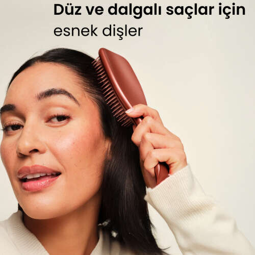 Tangle Teezer Ultimate Detangler Chrome Choc Bronze Islak ve Kuru Düz ve Kıvırcık Saçlar için Saç Fırçası-Tarak - 5