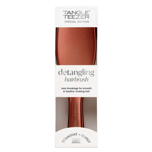 Tangle Teezer Ultimate Detangler Chrome Choc Bronze Islak ve Kuru Düz ve Kıvırcık Saçlar için Saç Fırçası-Tarak - Tangle Teezer