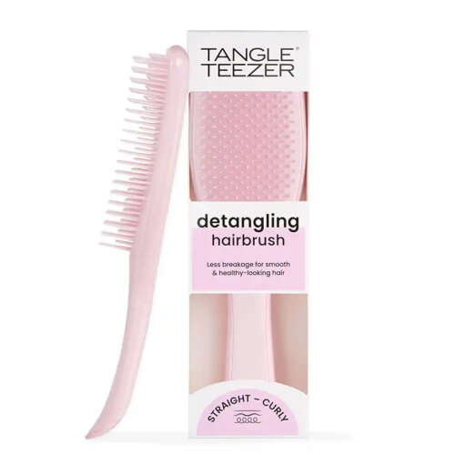 Tangle Teezer The Ultimate Detangler Millenial Pink Kırılma Önleyici Saç Fırçası-Tarak - Düz ve Kıvırcık Saçlar - Tangle Teezer