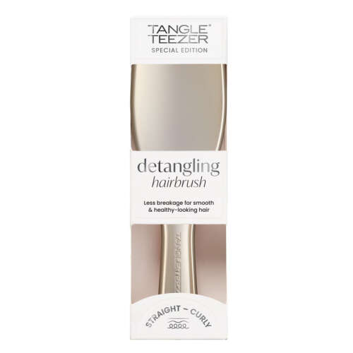 Tangle Teezer Ultimate Detangler Chrome Champagne Gold Islak ve Kuru Düz ve Kıvırcık Saçlar için Saç Fırçası-Tarak - Tangle Teezer