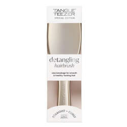 Tangle Teezer Ultimate Detangler Chrome Champagne Gold Islak ve Kuru Düz ve Kıvırcık Saçlar için Saç Fırçası-Tarak - 1