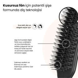Tangle Teezer The Ultimate Blow Dry Jet Black Tüm Saç tipleri için Saç Şekillendirici Fön Fırçası-Tarak - 2