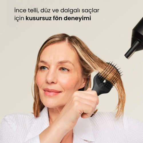 Tangle Teezer The Ultimate Blow Dry Jet Black Tüm Saç tipleri için Saç Şekillendirici Fön Fırçası-Tarak - 4