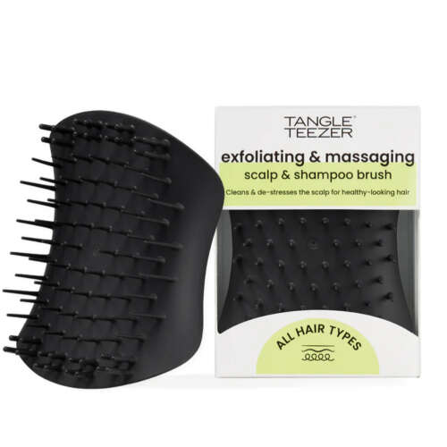 Tangle Teezer Scalp Brush Black Masaj ve Saç Fırçası-Tarak Islak Kullanım - Tüm Saç Tipleri - Tangle Teezer