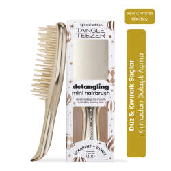 Tangle Teezer Mini Ultimate Detangler Champagne Gold Chrome Saç Fırçası-Tarak Mini Boy - 2