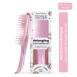 Tangle Teezer Mini Ultimate Detangler Satin Pink Chrome Saç Fırçası-Tarak Mini Boy - 2