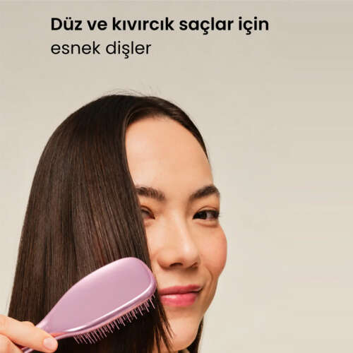 Tangle Teezer Mini Ultimate Detangler Satin Pink Chrome Saç Fırçası-Tarak Mini Boy - 4