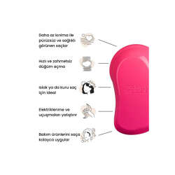 Tangle Teezer Original Pink Fizz Düz-Kıvırcık Saçlar için Saç Fırçası-Tarak - 6