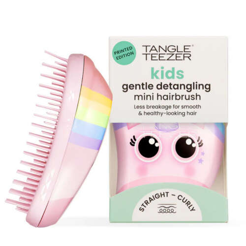 Tangle Teezer Small Original Pink Unicorn Çocuk Düğüm Açıcı Saç Fırçası-Tarak - Düz ve Kıvırcık Saçlar - Tangle Teezer