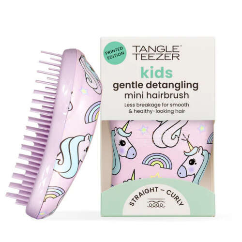 Tangle Teezer Small Original Childrens Unicorn Multi Çocuk Düğüm Açıcı Saç Fırçası-Tarak - Düz ve Kıvırcık Saçlar - Tangle Teezer