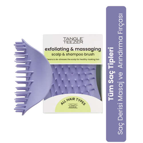 Tangle Teezer Scalp Brush Lilac Masaj ve Saç Fırçası-Tarak Islak Kullanım - Tüm Saç Tipleri - 2