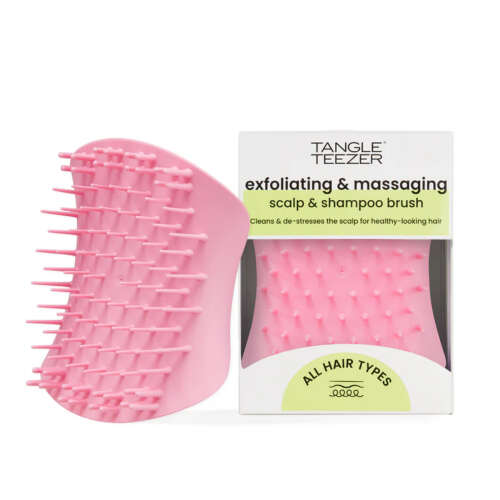 Tangle Teezer Scalp Brush Pink Masaj ve Saç Fırçası - Islak Kuru Kullanım - Tüm Saç Tipleri - Tangle Teezer