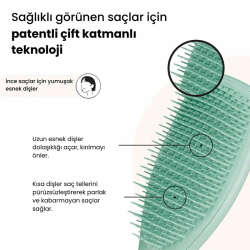Tangle Teezer The Ultimate Detangler Fine Fragile Dark Teal İnce ve Hassas Saçlar için Kırılma Önleyici Tarak - 3