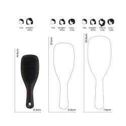 Tangle Teezer The Ultimate Detangler Black Eletriklenme Önleyici Mini Boy Tarak - Düz ve Kıvırcık Saçlar - 4