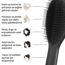Tangle Teezer The Ultimate Styler Black Tüm Saç Tipleri için Kuru Şekillendirme ve Hacim Etkili Tarak - 5