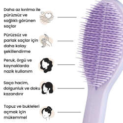Tangle Teezer The Ultimate Styler Lilac Tüm Saç Tipleri için Kuru Şekillendirme ve Hacim Etkili Saç Fırçası-Tarak - 1