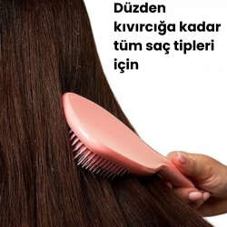 Tangle Teezer The Ultimate Detangler Large Peach Eletriklenme Önleyici Saç Fırçası-Tarak - Düz ve Kıvırcık Saçlar - 6