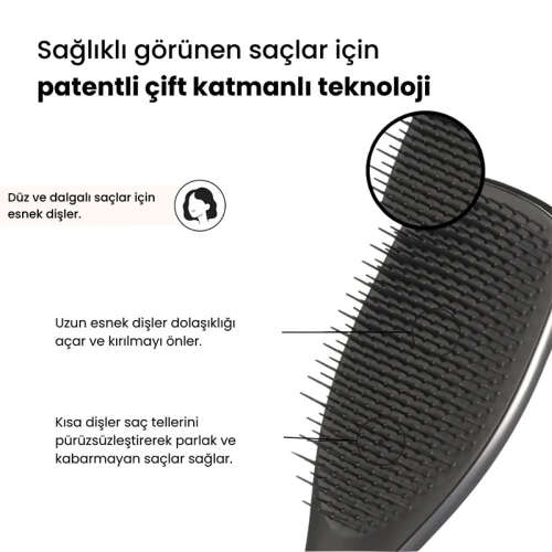 Tangle Teezer Ultimate Detangler - Chrome - Midnight Silver - 3