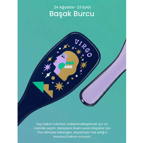 Tangle Teezer Zodiac The Ultimate Detangler Virgo Saç Açıcı Tarak (Düz ve Kıvırcık Saçlar) - Başak Burcu - 9