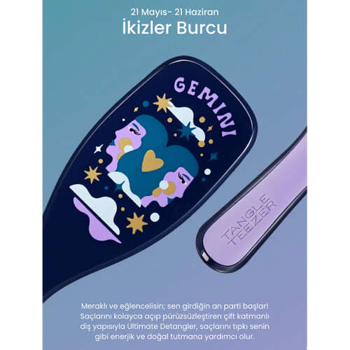 Tangle Teezer Zodiac The Ultimate Detangler Gemini Saç Açıcı Tarak (Düz ve Kıvırcık Saçlar) - İkizler Burcu - 9