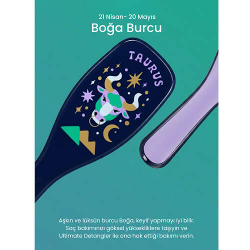 Tangle Teezer Zodiac The Ultimate Detangler Taurus Saç Açıcı Tarak (Düz ve Kıvırcık Saçlar) - Boğa Burcu - 9