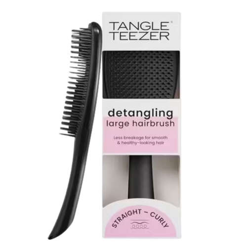 Tangle Teezer The Ultimatet Detangler Large Black Eletriklenme Önleyici Saç Fırçası-Tarak - Düz ve Kıvırcık Saçlar - Tangle Teezer