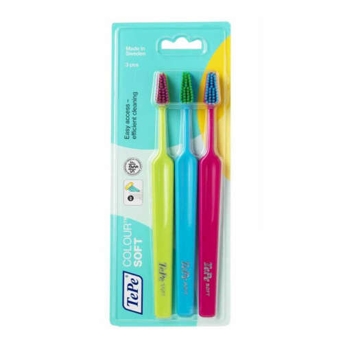 Tepe Colour Soft 3 lü Diş Fırçası - TePe