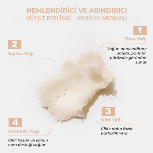 The Bath Factory Vücut Peelingi - Vanilya Aromalı 300 gr - 3