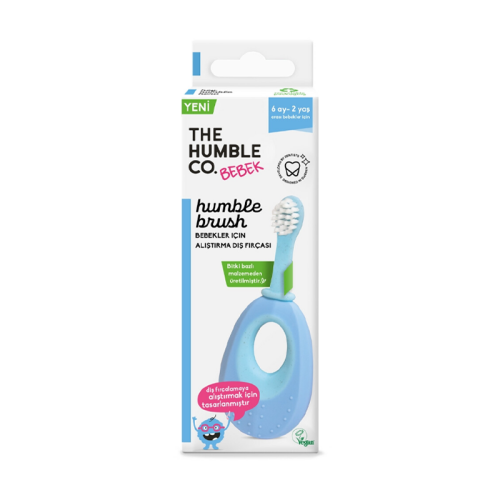 The Humble Co Baby Alıştırma Diş Fırçası - Mavi - Humble Brush