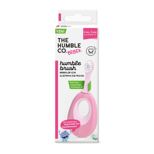 The Humble Co Baby Alıştırma Diş Fırçası - Pembe - Humble Brush