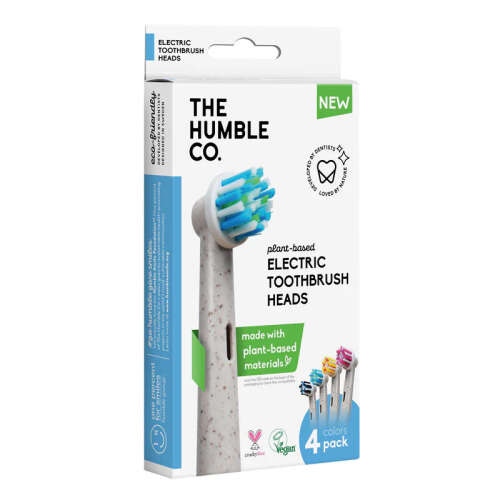 The Humble Co Bitki Bazlı Elektrikli Diş Fırçası Başlığı 4 Adet - Humble Brush