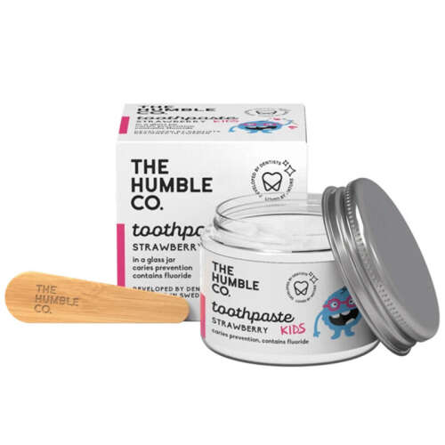The Humble Co Çilekli Diş Macunu Kavanoz 50 ml - Humble Brush