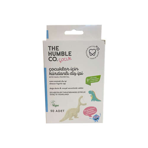 The Humble Co Çocuklar İçin Kürdanlı Diş İpi 50 Adet - Humble Brush