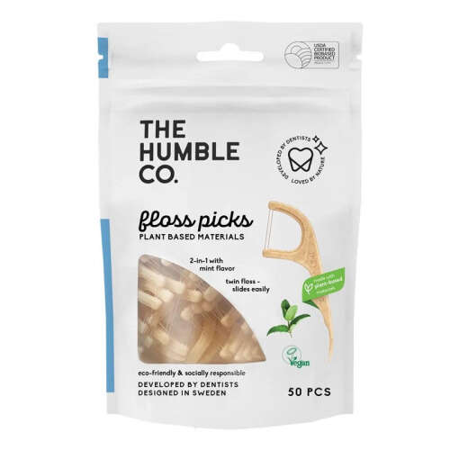 The Humble Co Nane Tadı Kürdanlı Diş İpi 50 Adet - Humble Brush