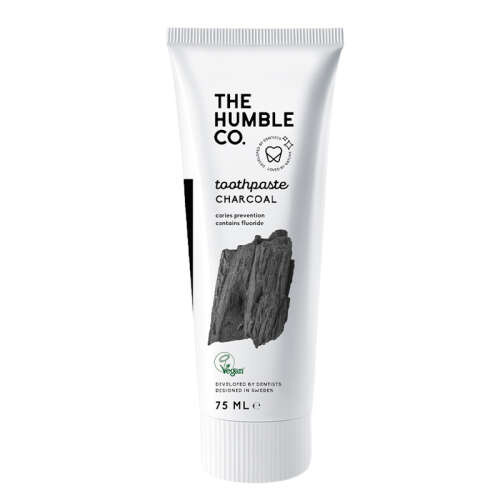 The Humble Co Natural Charcoal Toothpaste 75ml - Humble Brush