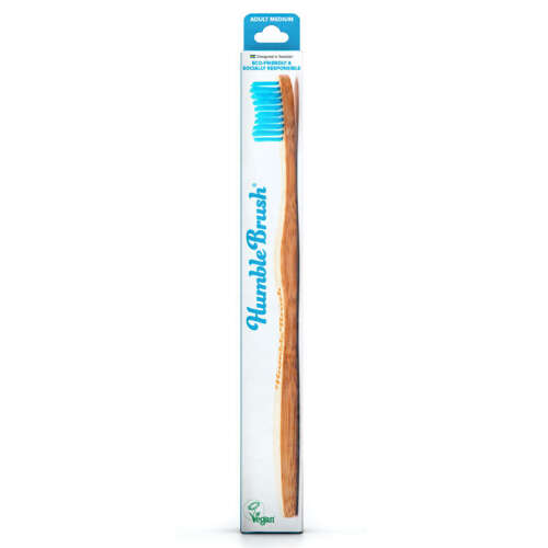 The Humble Co Yetişkin Diş Fırçası Medium - Mavi - Humble Brush