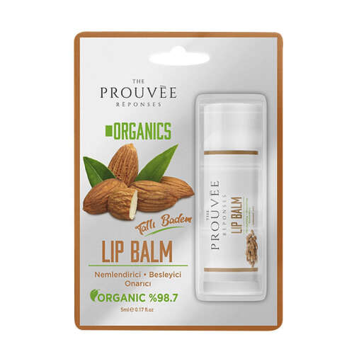 The Prouvee Reponses Organik Dudak Lip Balm - Tatlı Badem 5 ml - 1