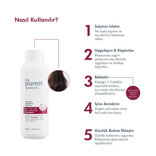 The Purest Solutions Adenozin İçerikli Dökülme Karşıtı Bakım Sağlayan Şampuan 300 ml - 6
