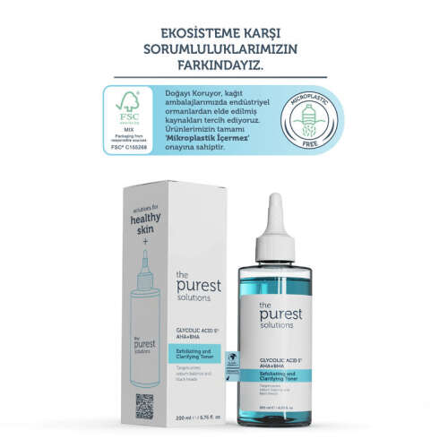 The Purest Solutions Exfoliating + Clarifying Toner 200 ml - 4