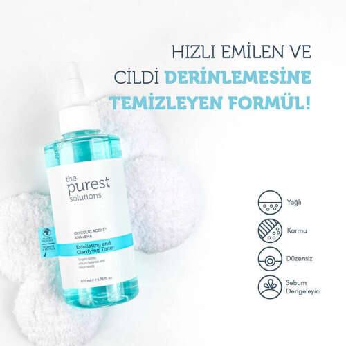 The Purest Solutions Exfoliating + Clarifying Toner 200 ml - 8