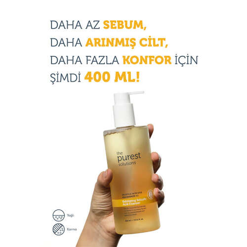 The Purest Solutions Exfoliating Salicylic Acid Cleanser 0,5% Salicylic Acid, 1%Niacinamide 400 ml - 2