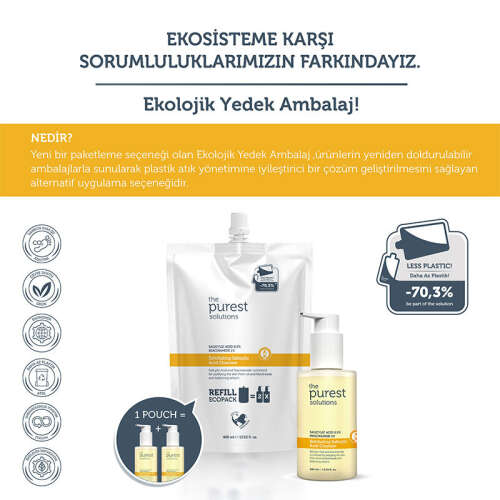 The Purest Solutions Exfoliating Salicylic Acid Cleanser 0,5% Salicylic Acid, 1%Niacinamide 400 ml - Refill - 3