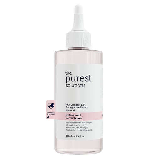 The Purest Solutions Hassas Ciltler İçin Arındırıcı ve Aydınlatıcı PHA Pembe Tonik 200 ml - The Purest Solutions