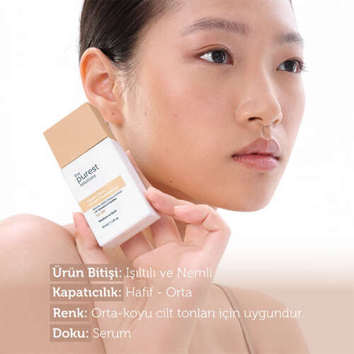The Purest Solutions Hydra Glow Nemlendirici Serum Fondöten SPF50+ 30 ml - Orta-Koyu Ton - 4