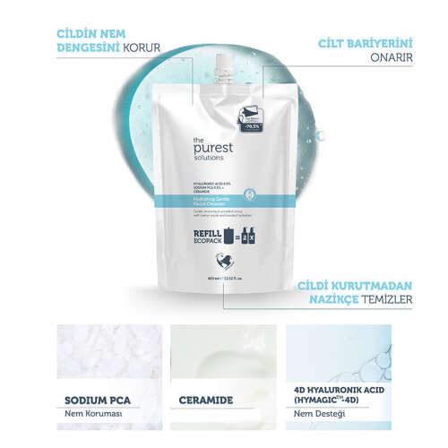 The Purest Solutions Hydrating Gentle Facial Cleanser 400 ml - Refill - 3